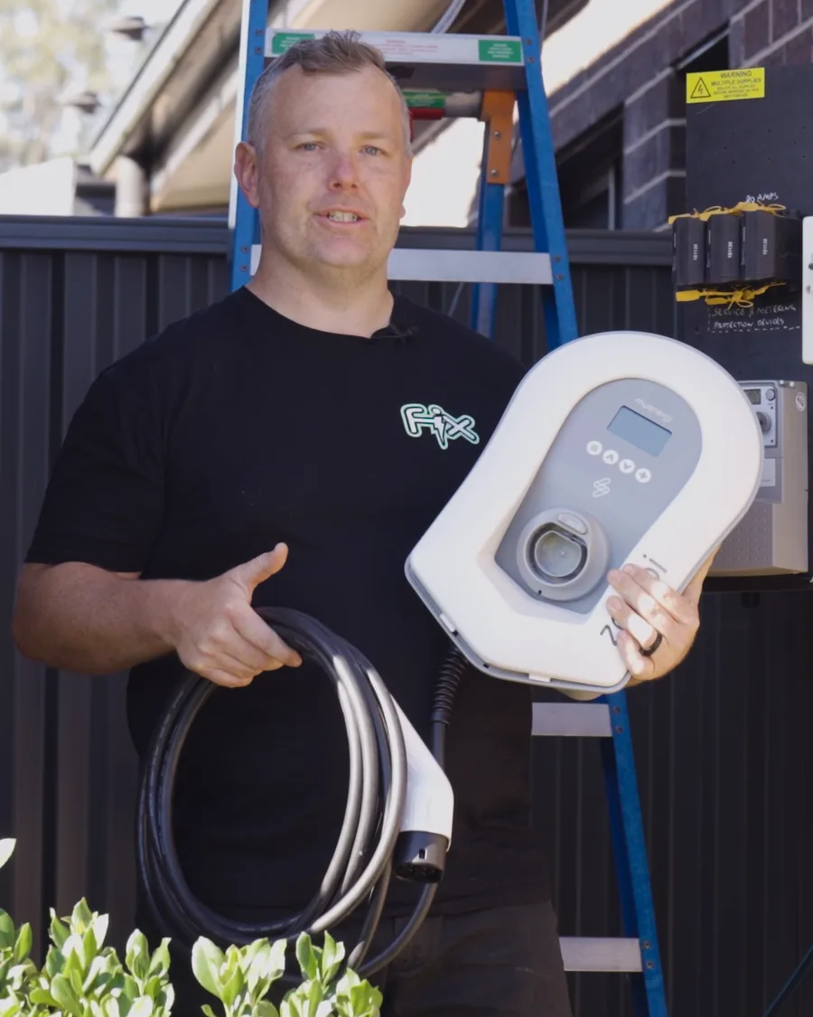 Fix Electrical electrician with a myenergi zappi EV charger before installation
