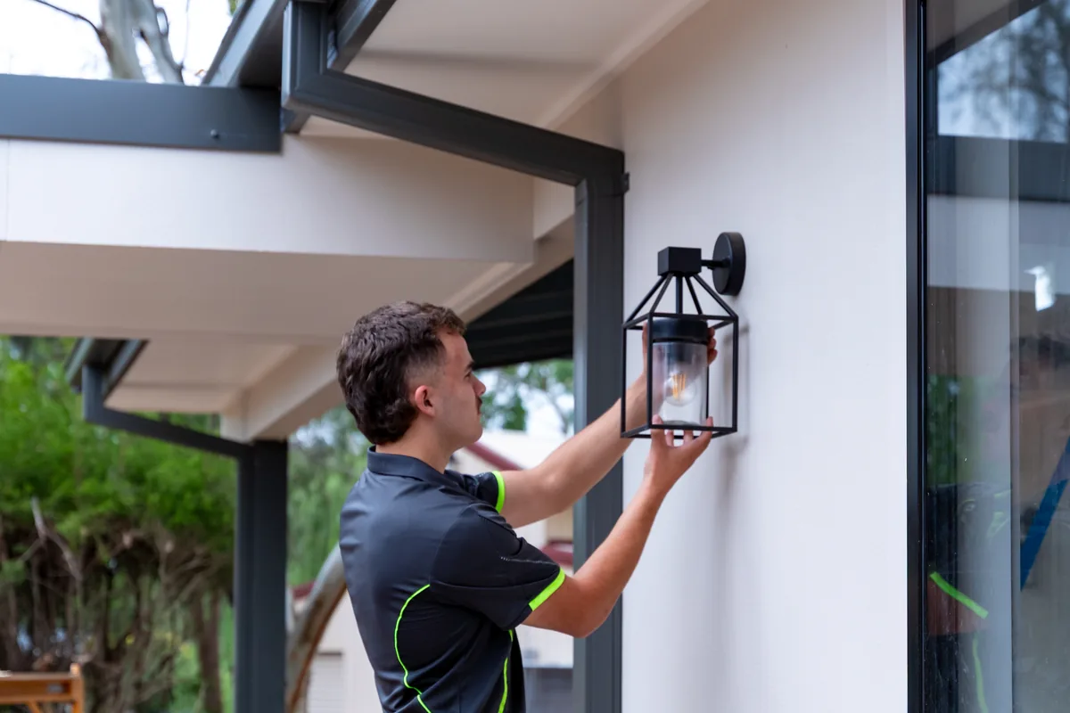 Exterior pergola lighting
