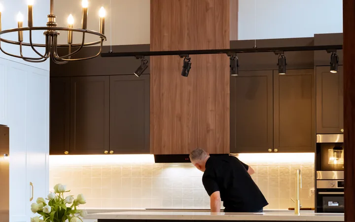 Planning the lighting layout in a new kitchen